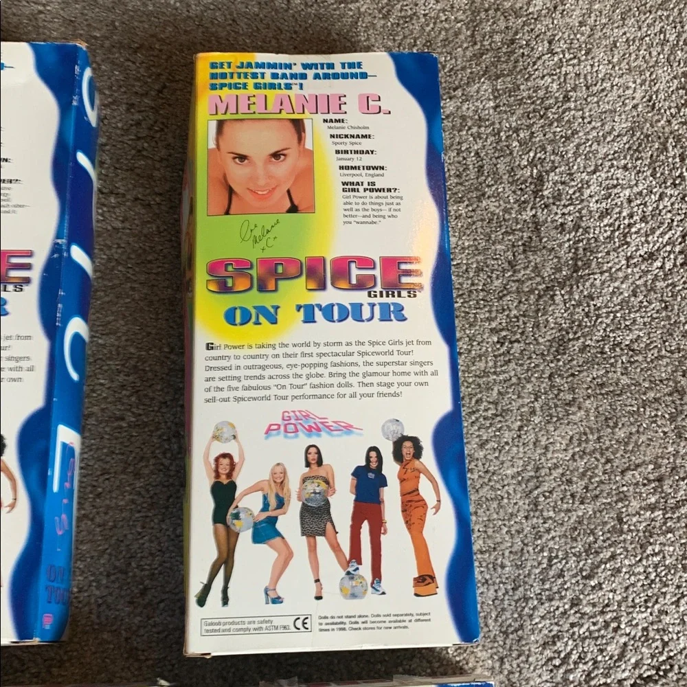 Spice Girls 4 Vintage Concert Dolls in Boxes (1998) Mel Victoria Geri & Melanie